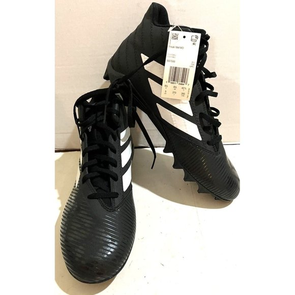 adidas Other - New Adidas SM Freak Mens Size 9  Black Mid Football Cleats NWT
